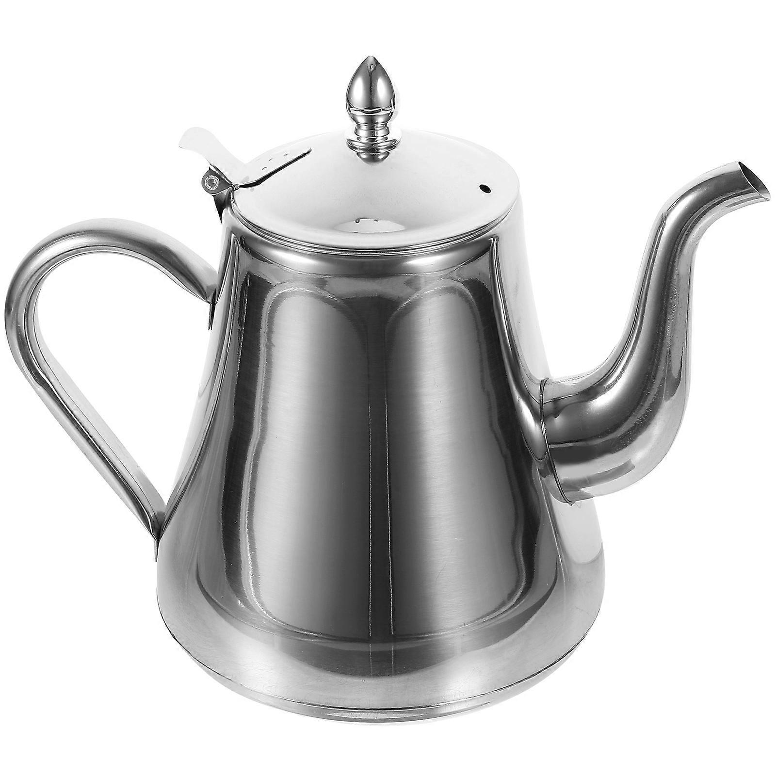 Tea Kettle Infuser Design Coffee Kettle Gooseneck Spout Nozzle Silver 1Set