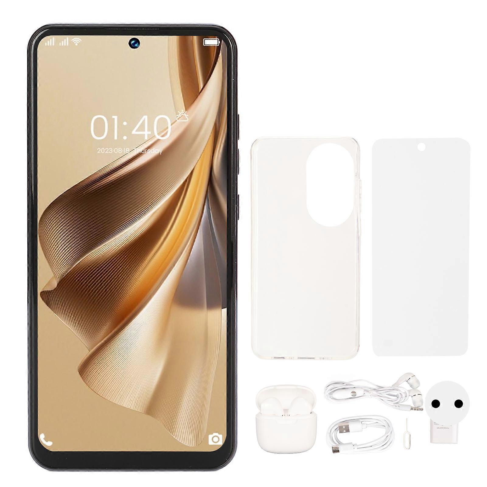 3G Unlocked Smartphone, 6.8" Incell Screen, Dual Camera, Bluetooth Earphones, Android 13