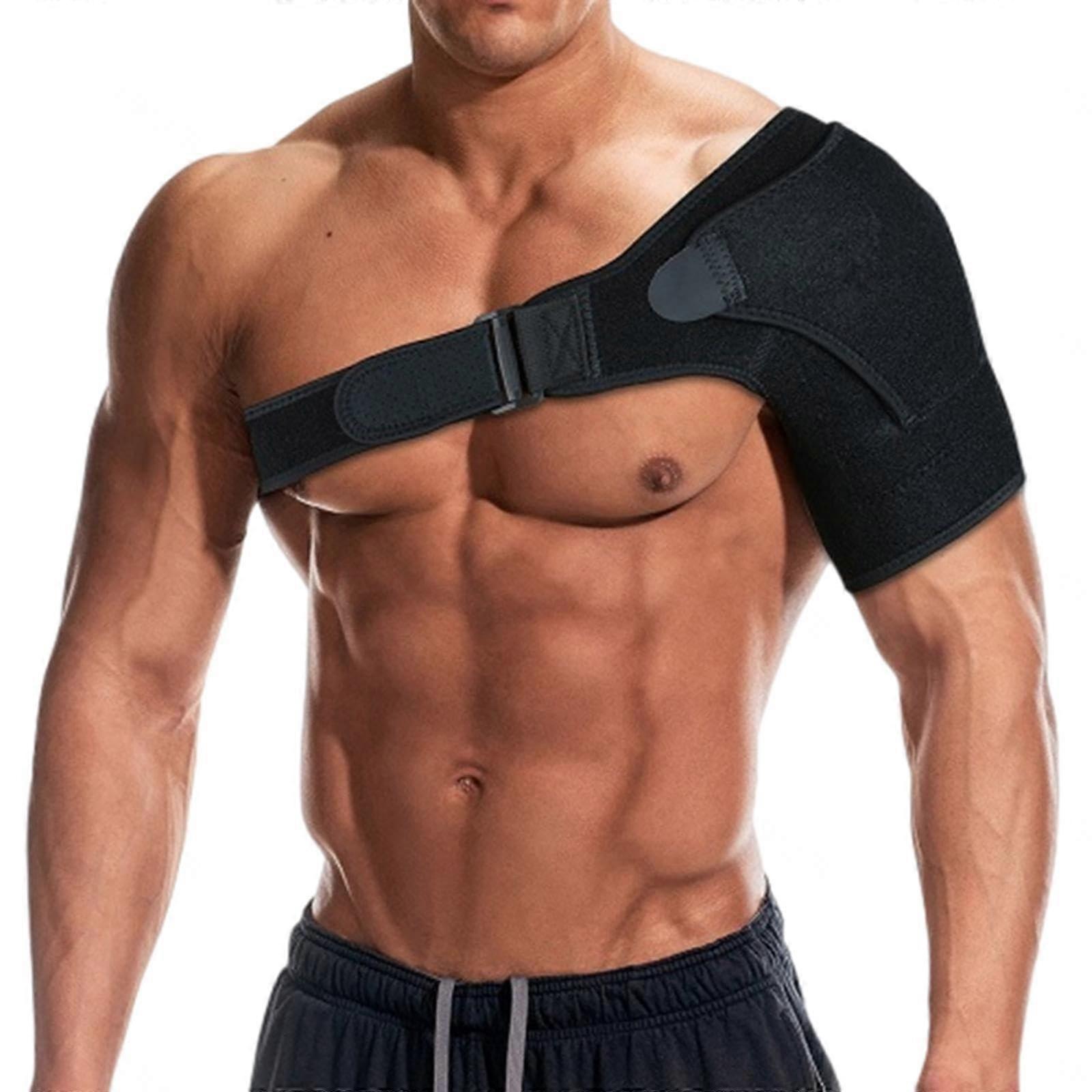Shoulder Brace for Men and Women, Adjustable Support Sleeve with Ice Pack for Torn Rotator Cuff and Tendonitis Relief