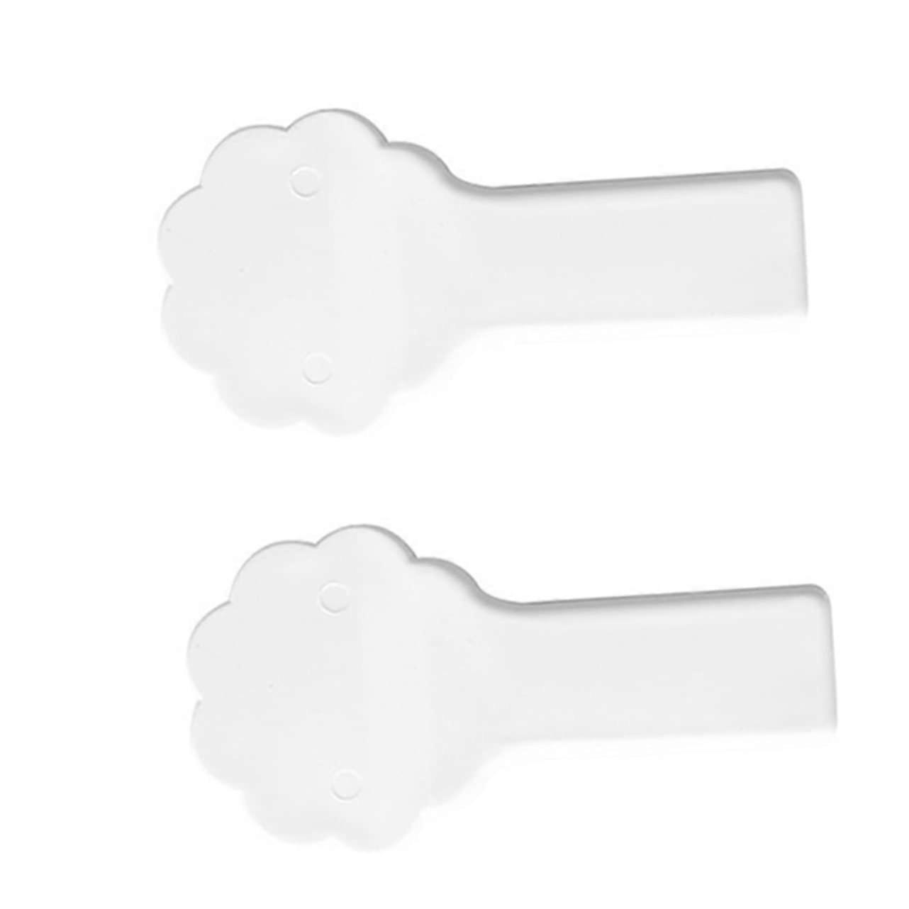 Toilettendeckelheber Set mit Runden Griffen, Weiß, 2 Stück, Toilettendeckel-Stützhebel, Universelle Anwendung