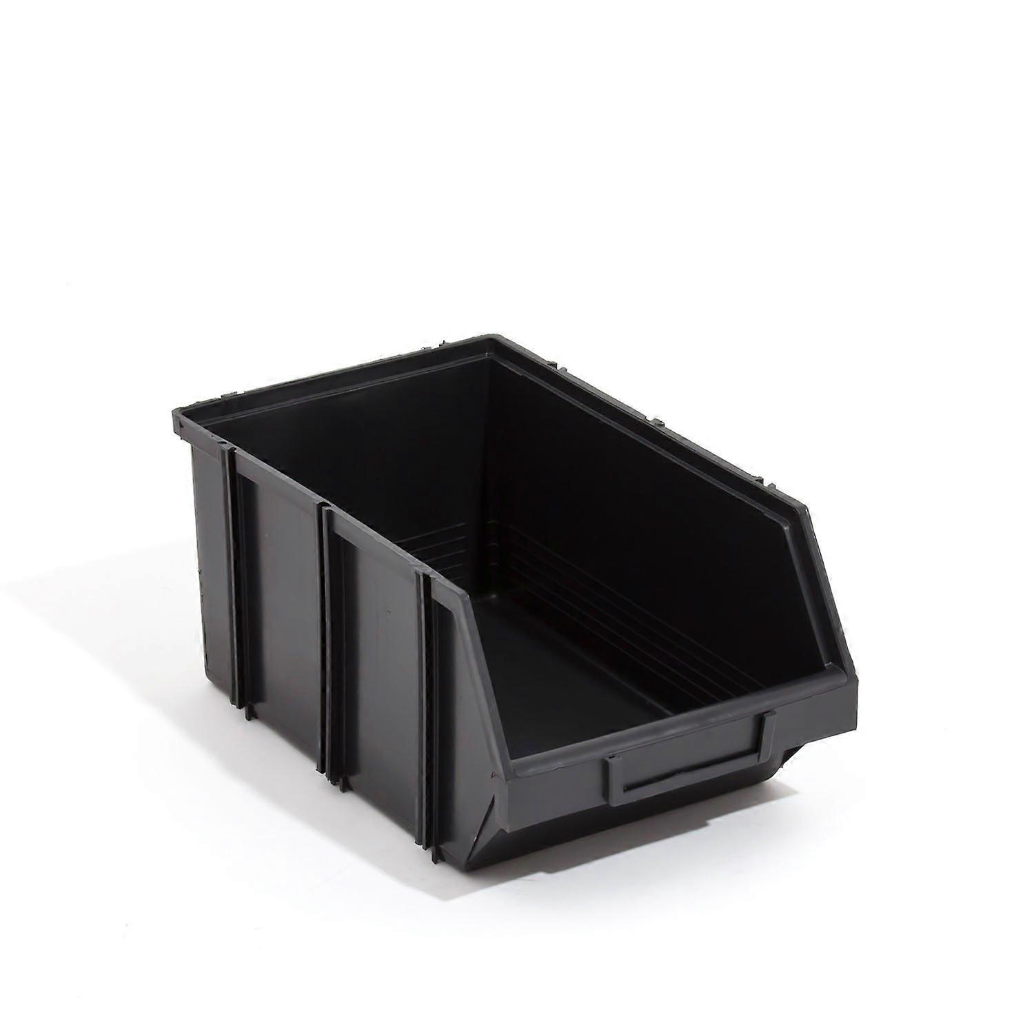 Patrol Stacking Storage Box Container, Color: Black, Size: 350 x 210 x 160 mm