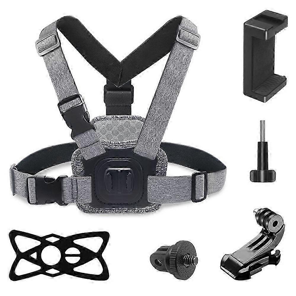 Action Camera Adjustable Magnetic Chest Mount Harness Kit for Certain Brands