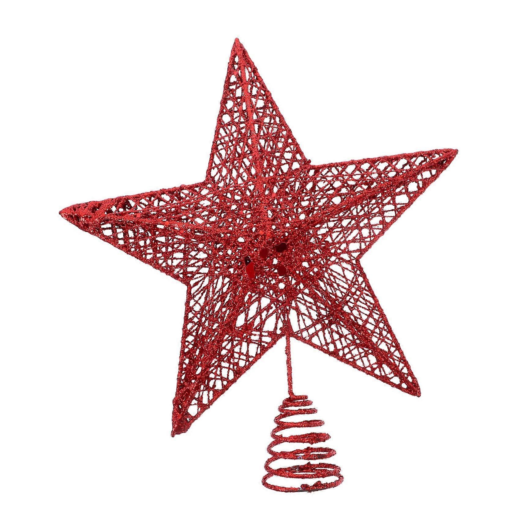 Christmas tree ornaments with fivepointed stars tree topper decorations