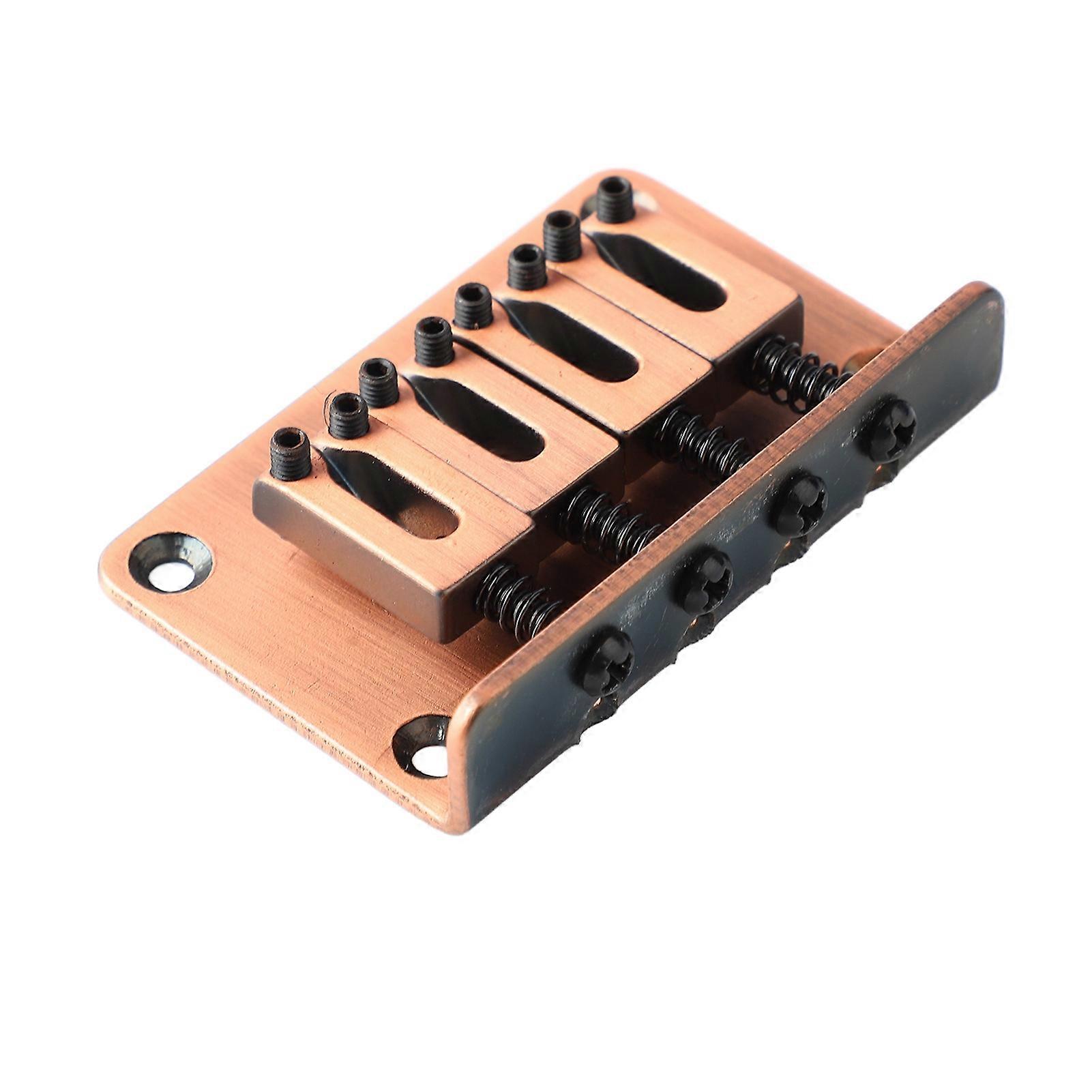 Guitar Fixed Bridge Metal Hardtail Saddle Bridge Tool 6cm Bronze