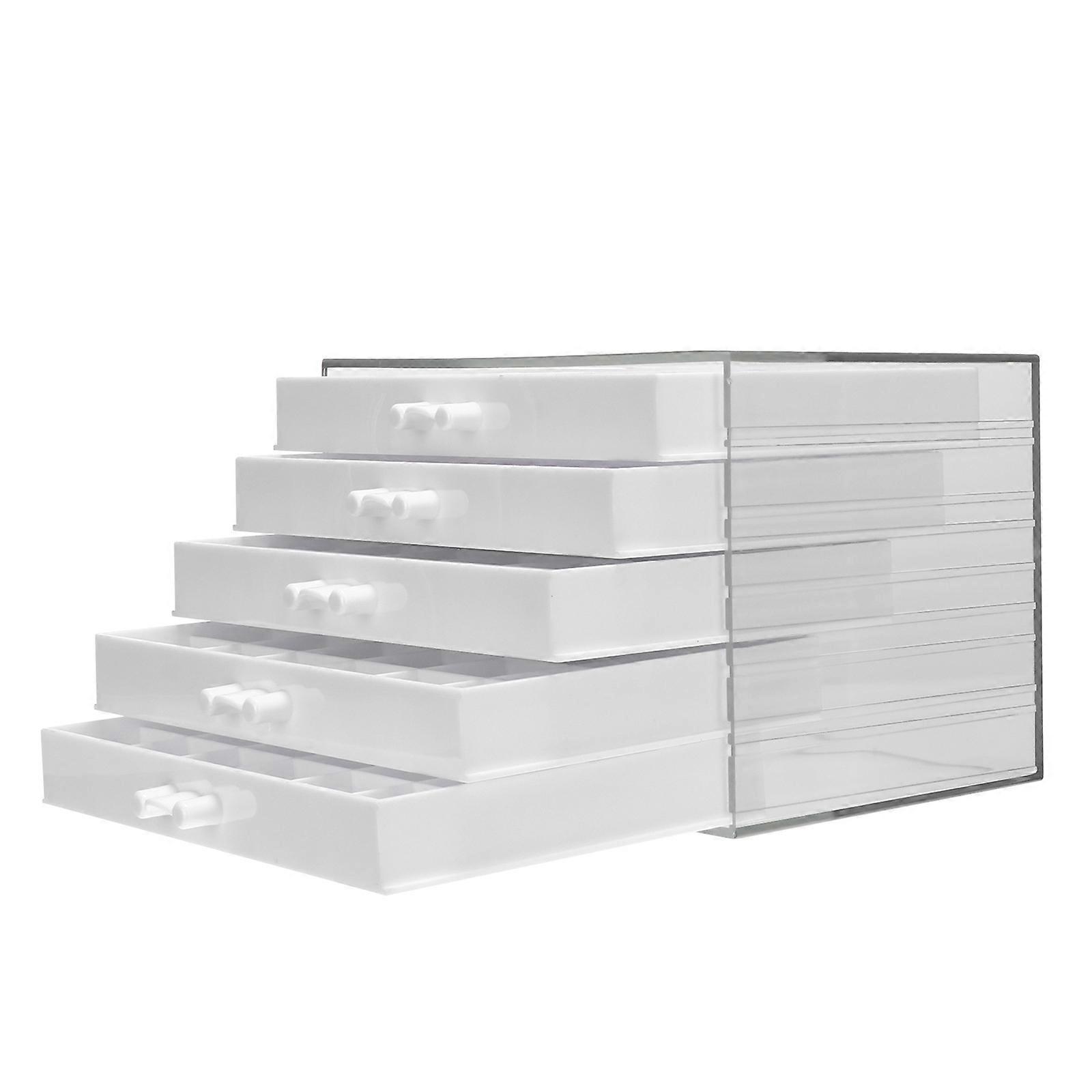 Small Storage Box For Jewelry Rhinestone Container Home Use 21.4x14.5cm Grid Design 1Set