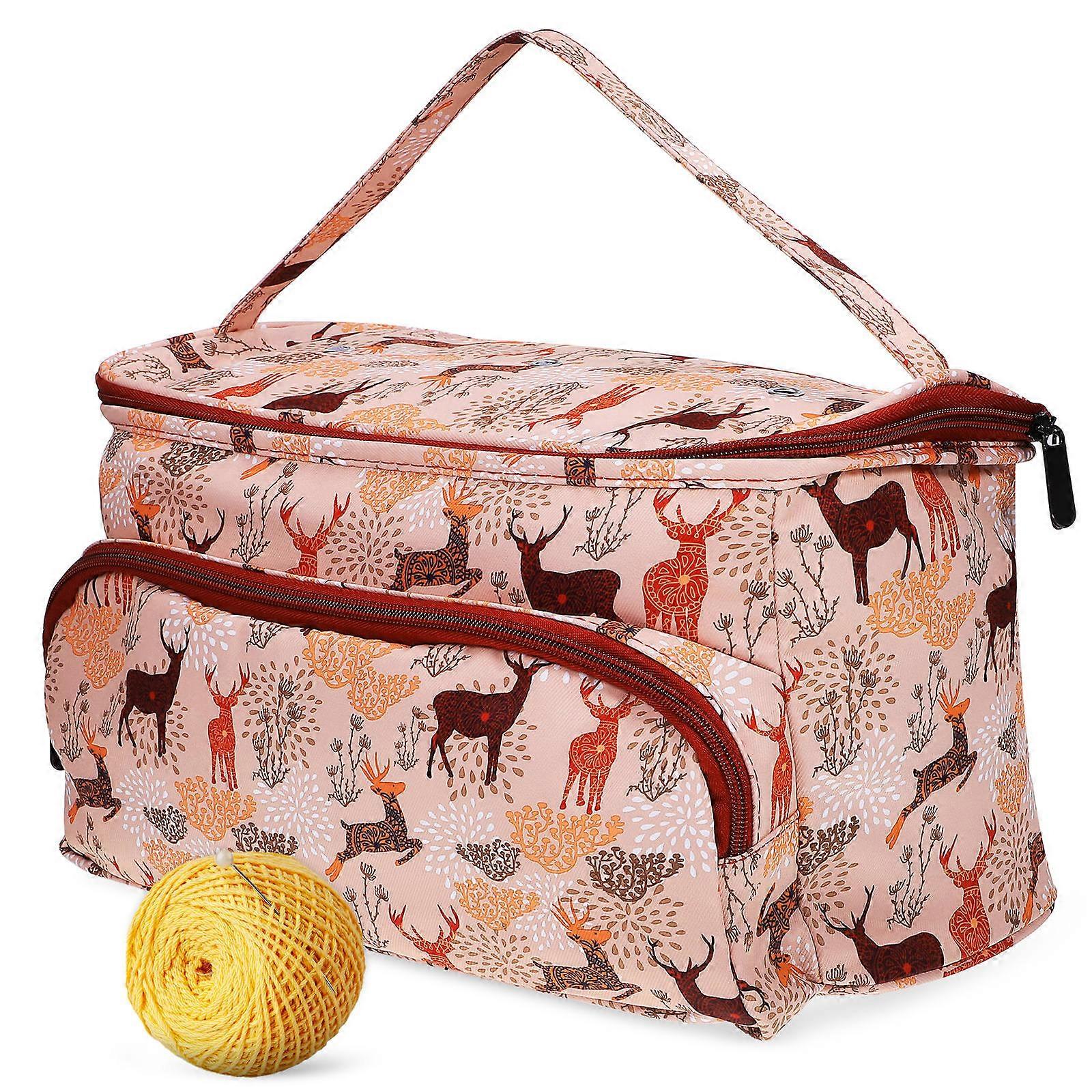 Crochet Organizer Case Multi-Colored 37.00X22.00X20.00CM Smooth Yarn Handling 1 Set