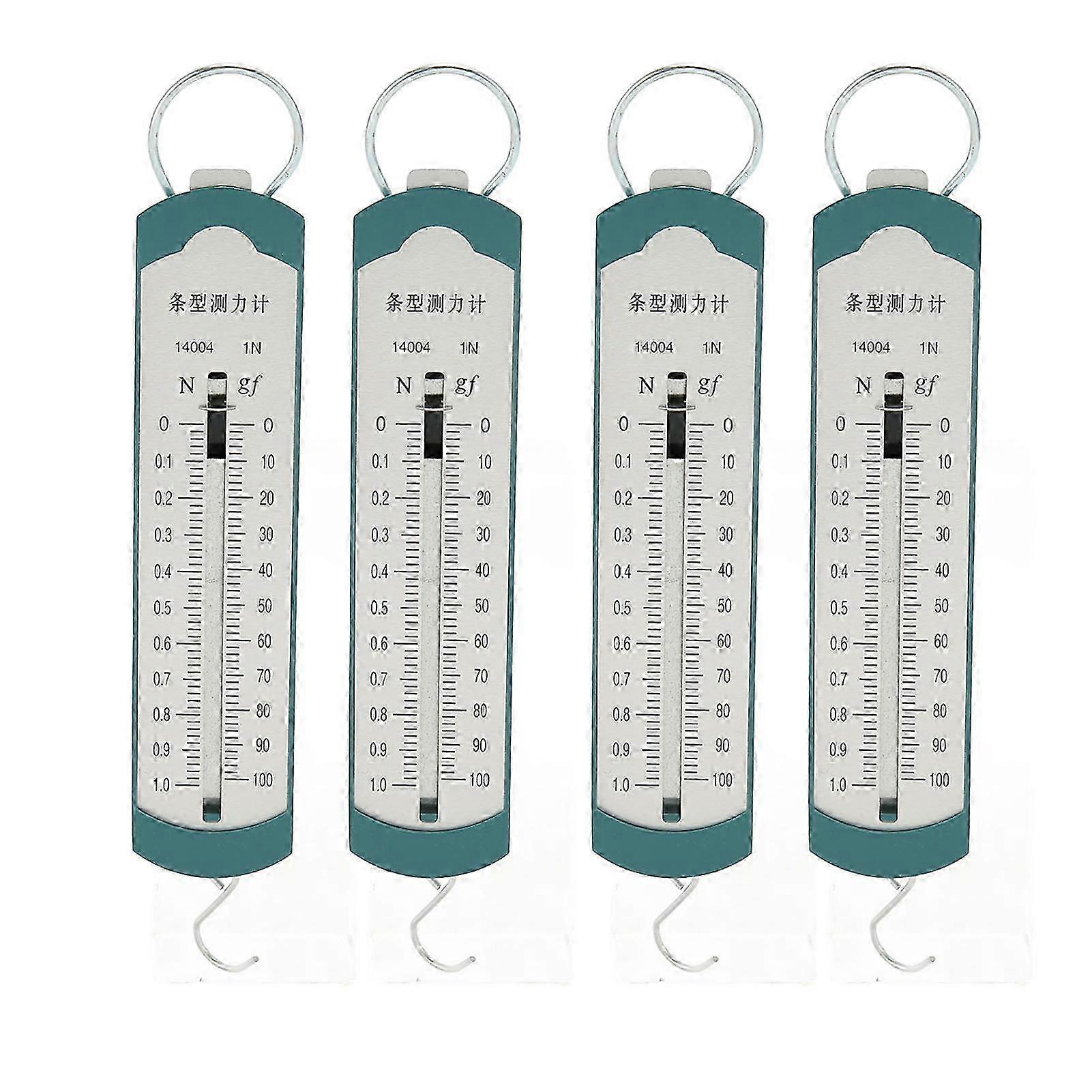 4pcs Portable Spring Scale for Student Physics Experiment Teaching Demonstration High Accuracy 1N