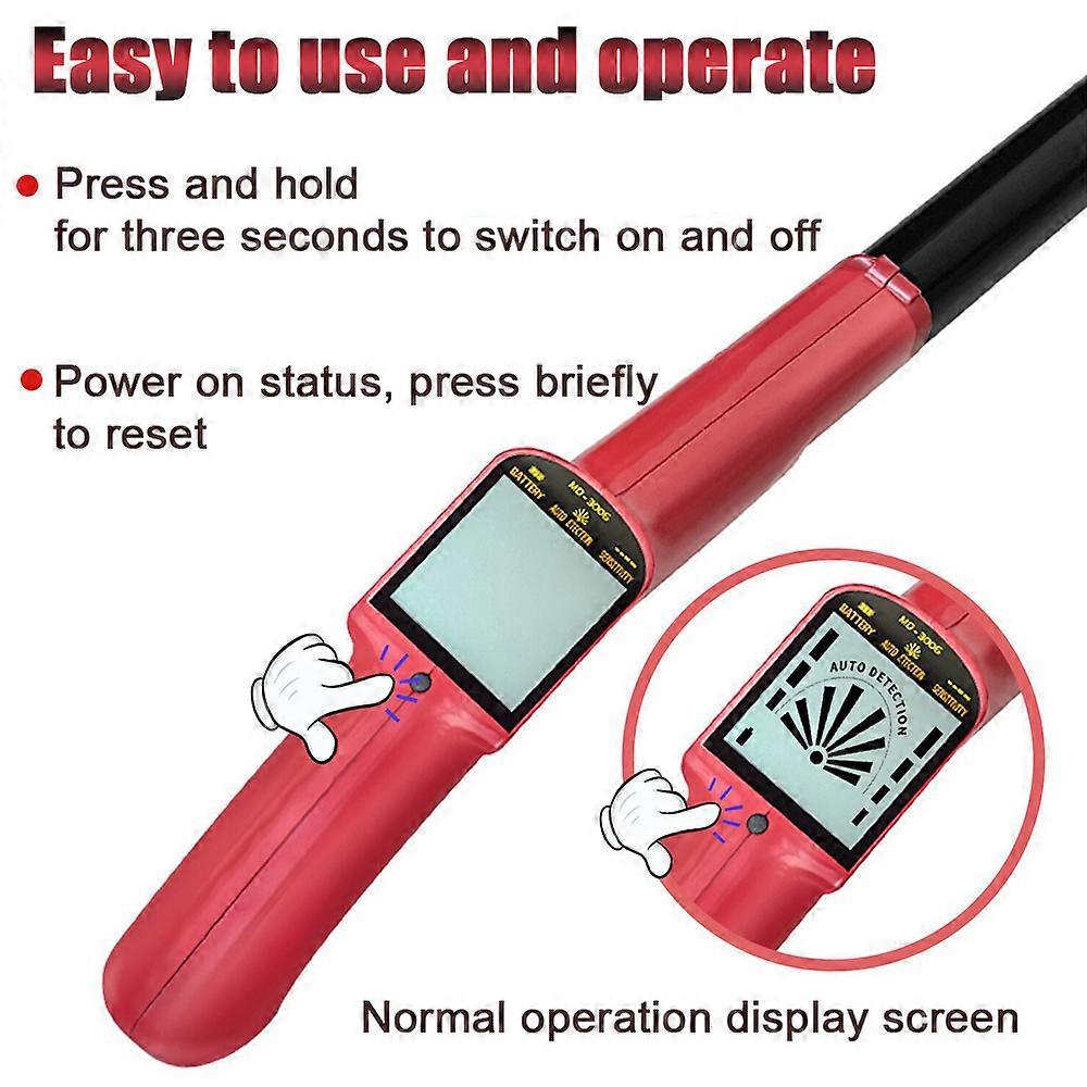 Handheld Children Metal Detector Positioning Device Portable Underground Metal Detect Rod Multipurpose Metal Finder Treasure Locator for Kids