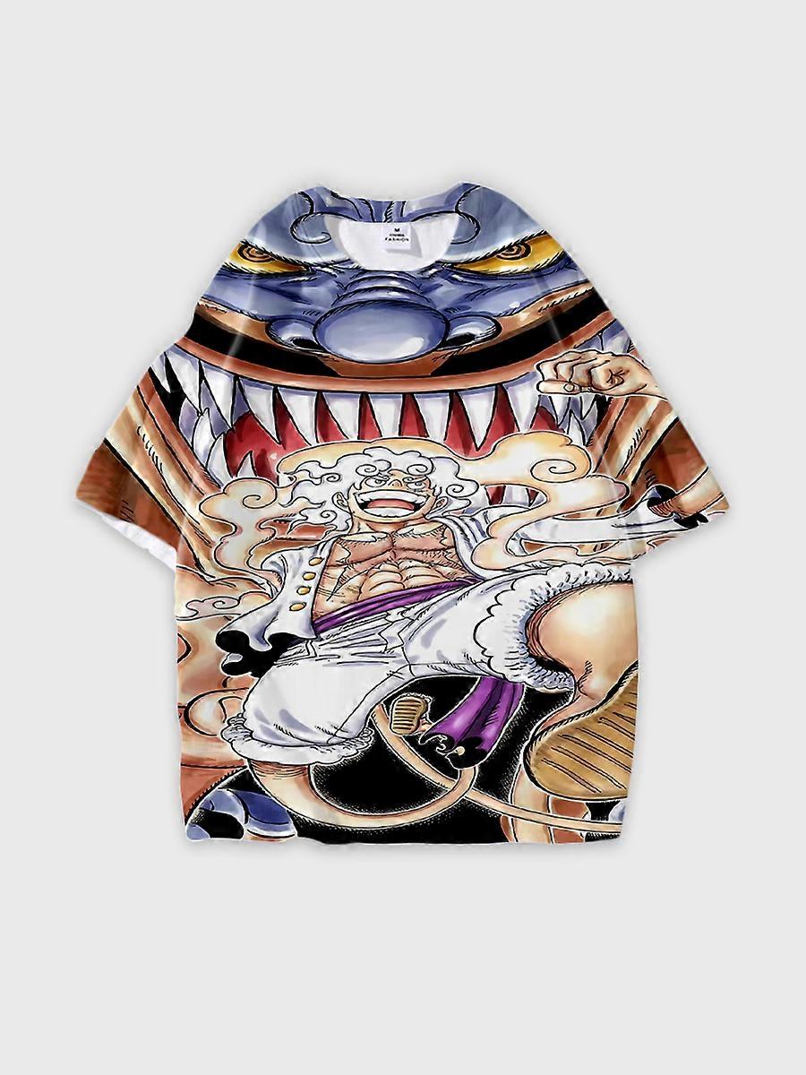 T-shirt col rond Role Pattern loose short sleeve JW1021