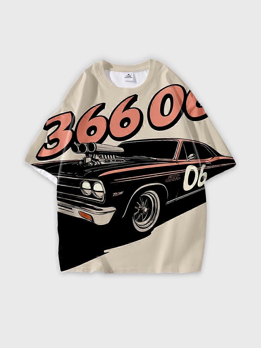 T-shirt round neck Pattern loose short sleeve JW1438