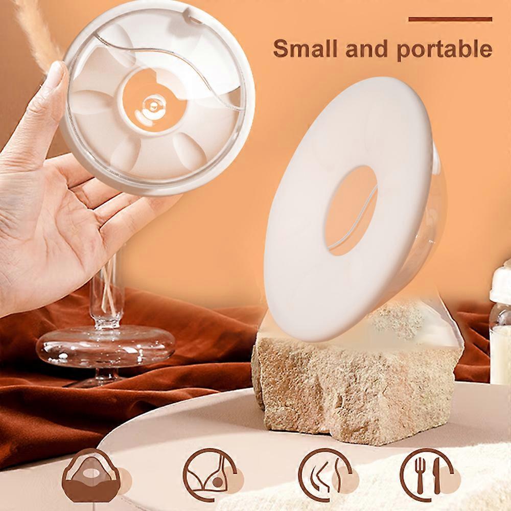 2pcs Wearable Milk Saver for Breastfeeding Manual Breastmilk Collector Silicone Breast Shell Milk Catcher for Collecting Leaking Breastmilk 30ml Capa