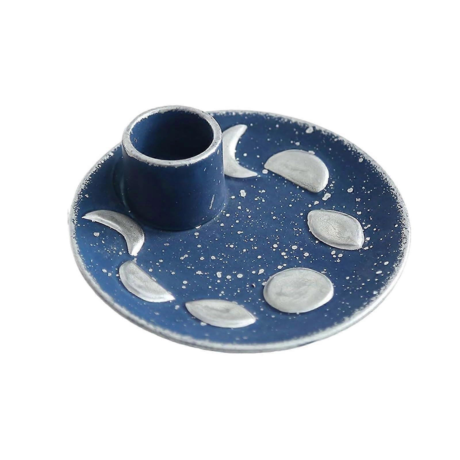 Keramik Santo Wood Stick Holder for Sage Burning Rituals, Meditation Decor, Safe Ceramic Incense Burner, Home Aesthetics