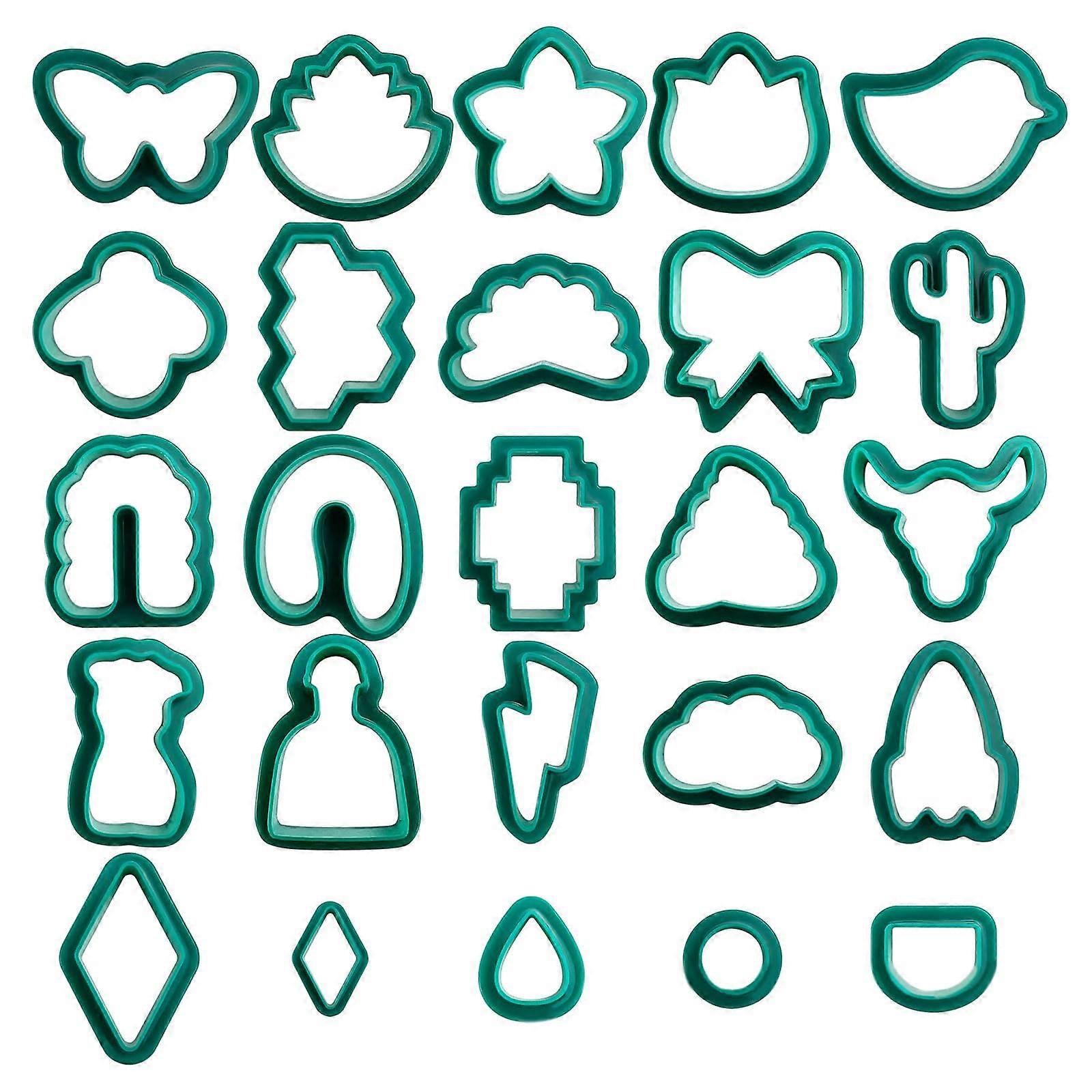 Handcrafted Ceramic Clay Cutter Tools, Various Shape Molds, Tonal Patterns, Pottery Cutting Dies for Sculpting