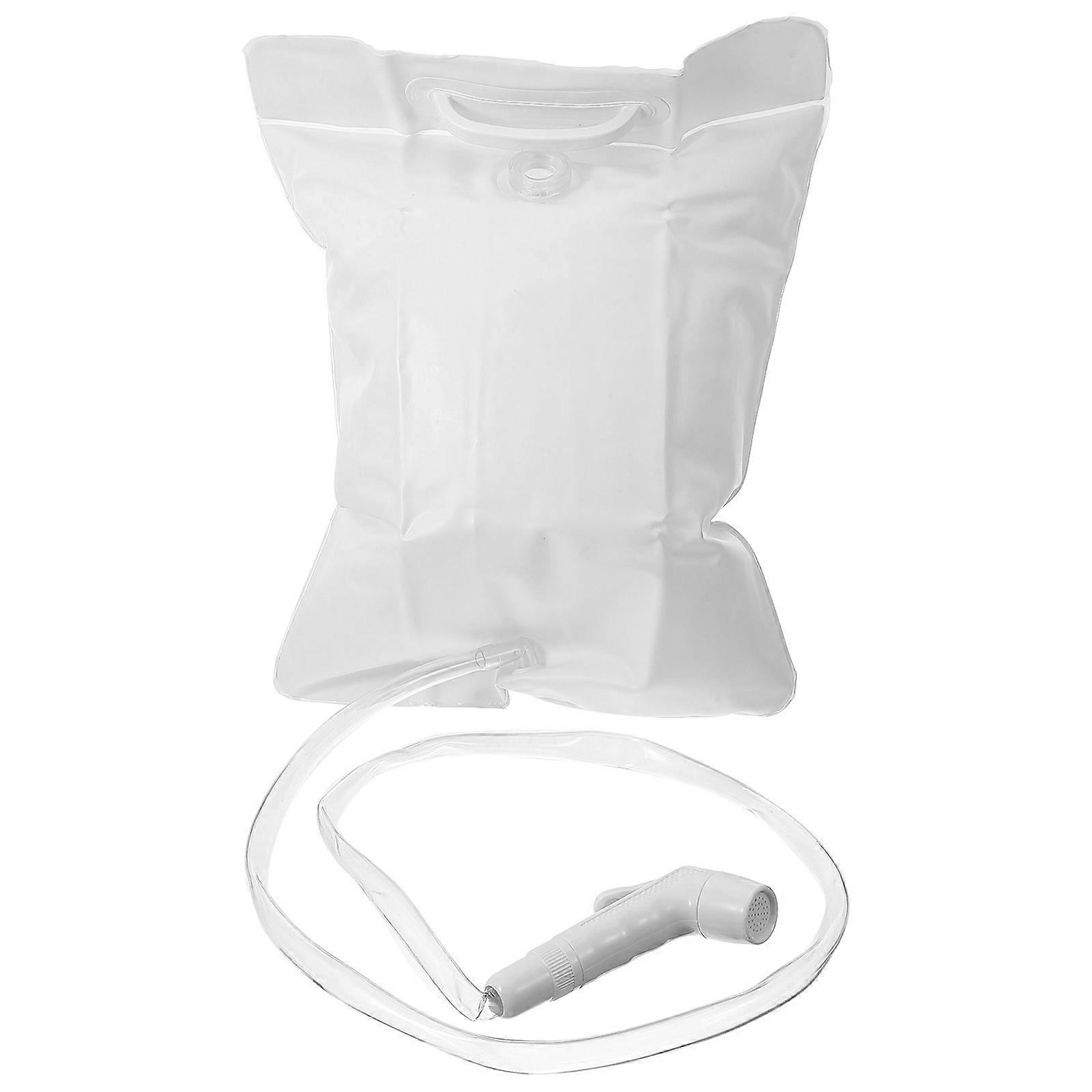 Camping Shower Kit Portable Shower Outdoor Adventure Hiking Fishing PVC Rectangular 1 Set
