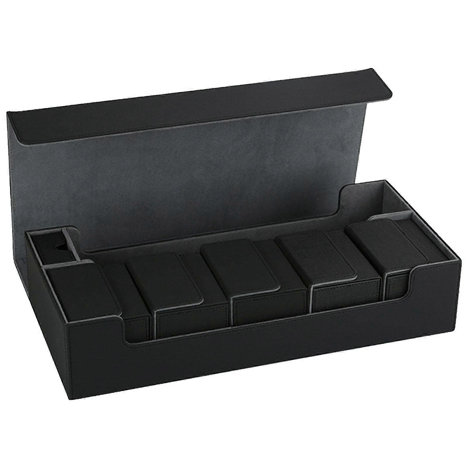 Trading Card Storage Box Football Card Case Trading Card Storage Box for Over 500 Cards, Magnetic Deck Boxes for Baseball Cards, Sports Cards