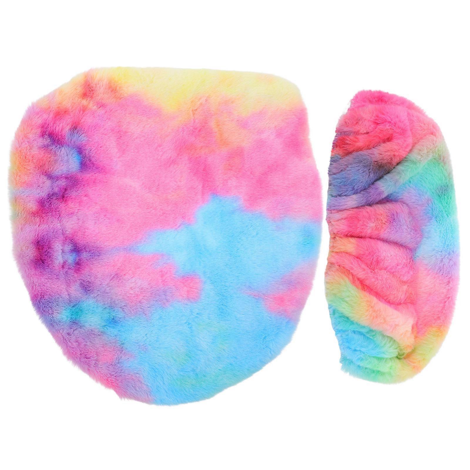 Bathroom Supply Toilet Lid Cover Set Decorative Soft and Comfortable Multi Color Rectangular Shape For Toilet Tank Lid 1Set