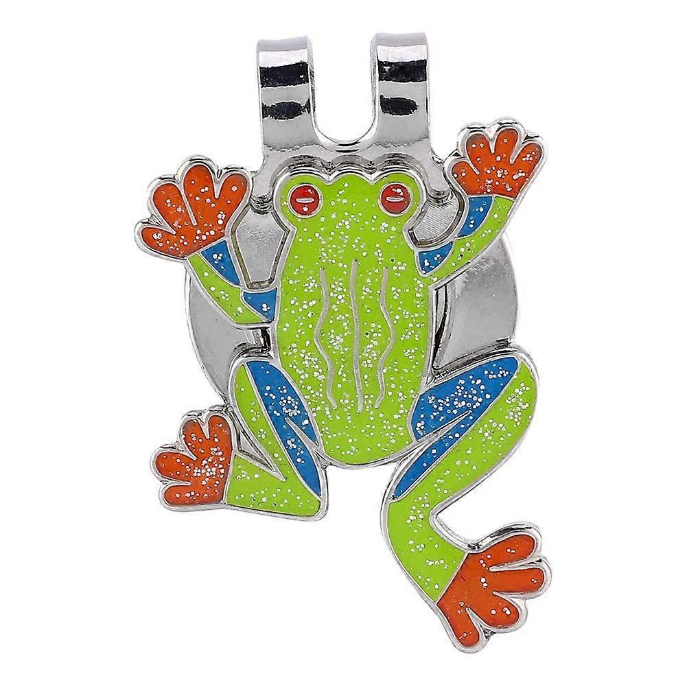 Durable and Stylish Golf Ball Marker, Affordable and Elegant Design, Adorable FrogShaped with Bling Crystal Marker for Men and Women Golfers