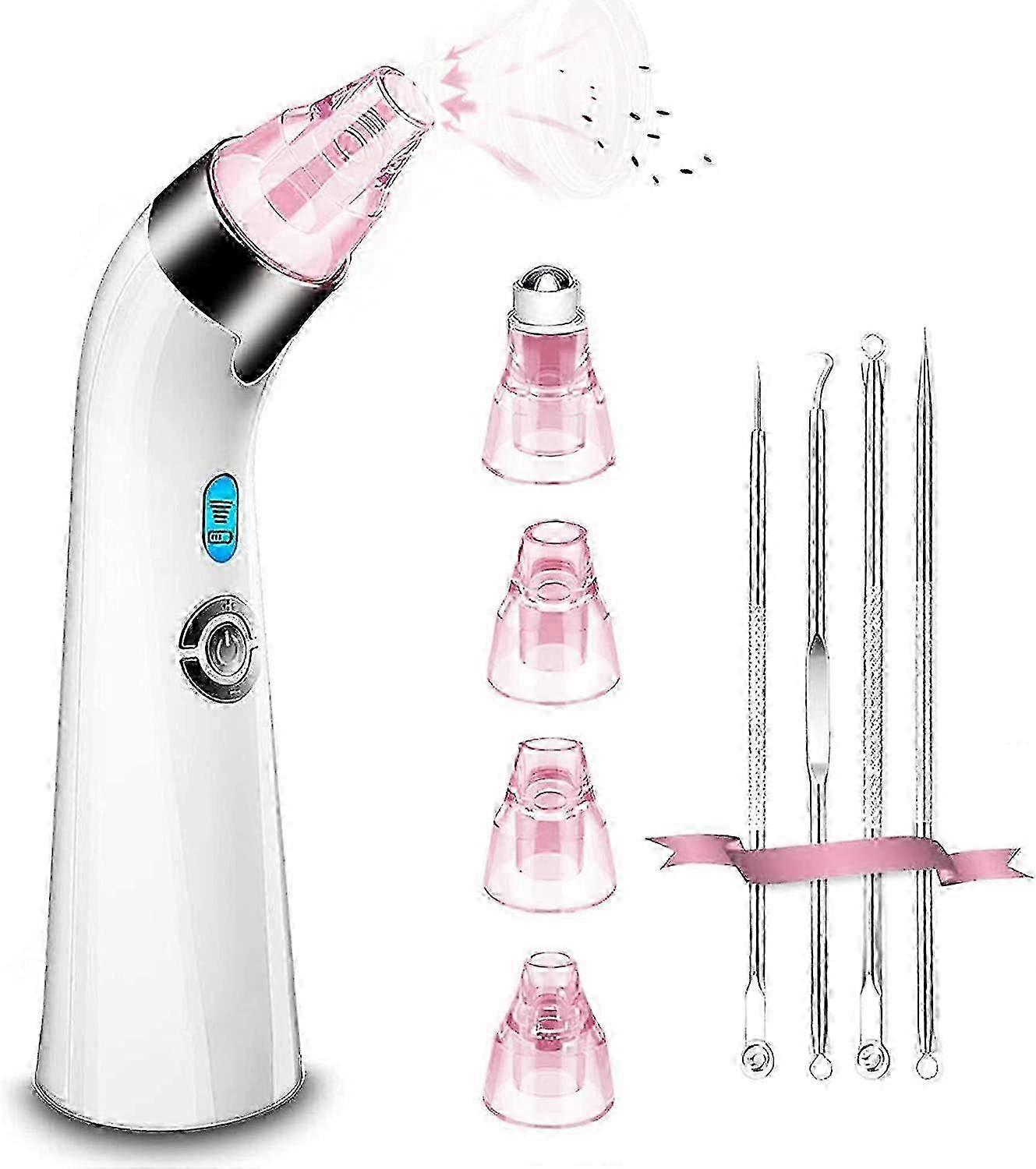 Blackhead Remover Pore Vacuum with 5 Adjustable Suction Power and 4 Suction Probes 0619