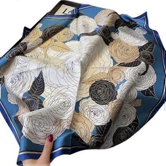 Women'S Square Scarf For All Seasons 70 X 70 Cm Polyester Satin Effect Fou S740