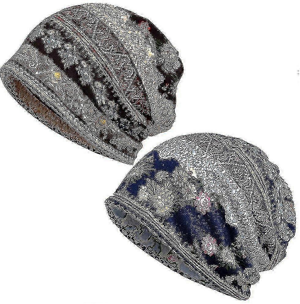 Baggy Slouchy Beanie Chemo Hat & Snood Cap Set - Comfortable Cancer Headwear for Women - 2 Pieces