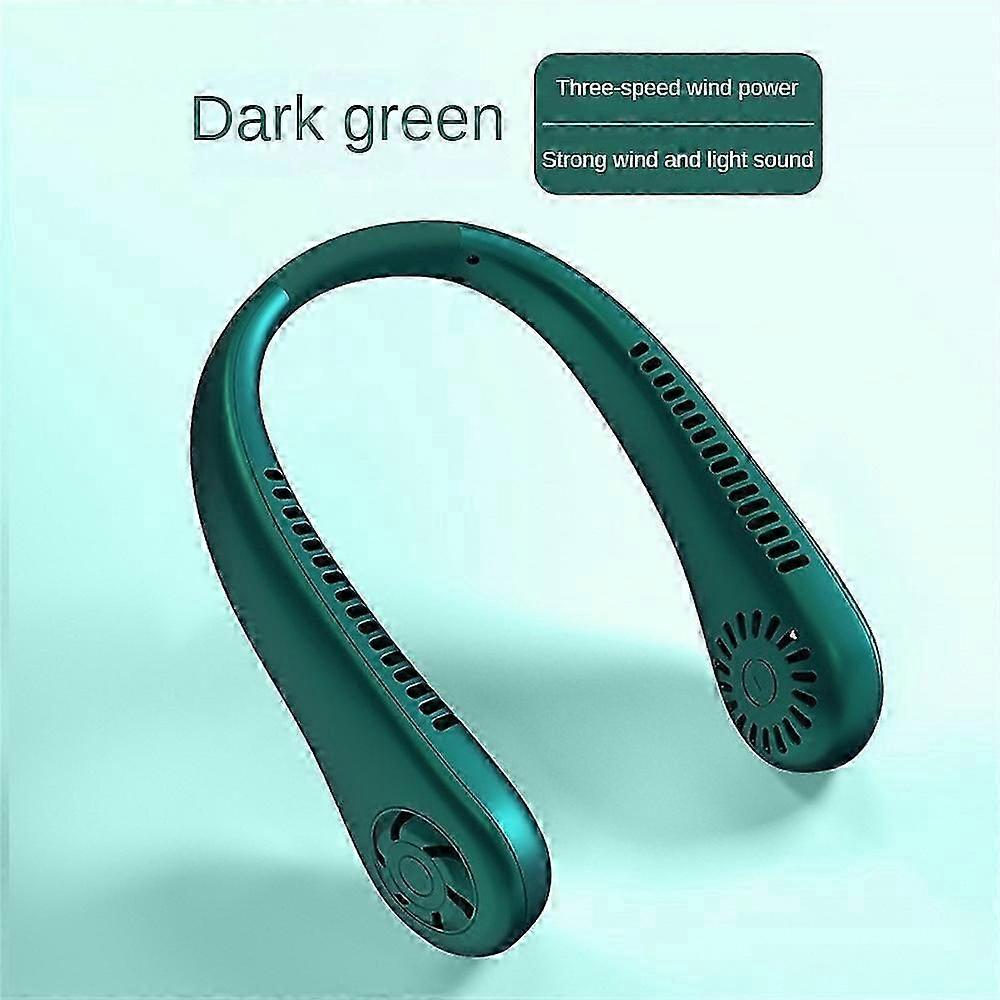 Hanging neck fan portable summer air cooler USB cooling fan with 3 speeds and digital displays - super technology and bladeless