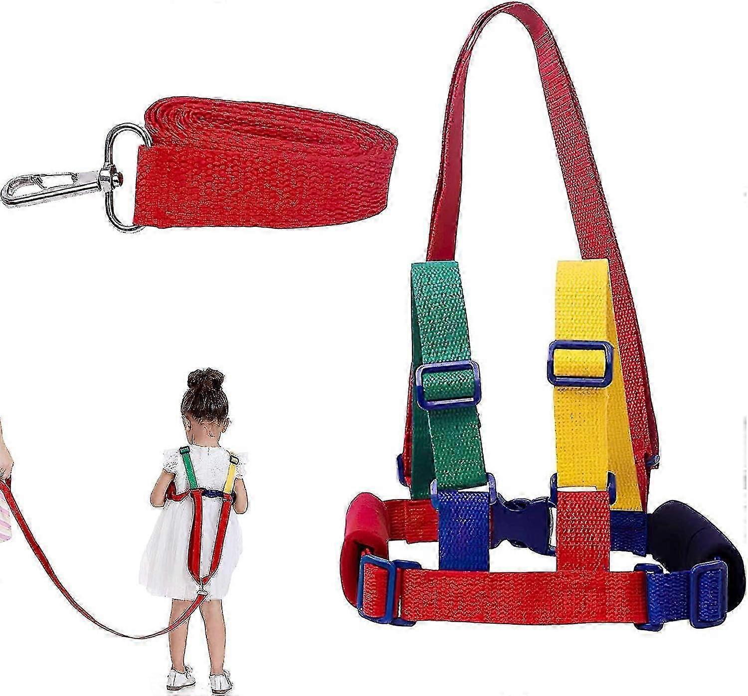 مقاليد الأطفال الصغار ، حزام المشي الآمن للأطفال الصغار ، مقود الطفل ، مقود أمان الطفل 2 في 1 مضاد للضياع للأطفال ، تسخير مشي الطفل