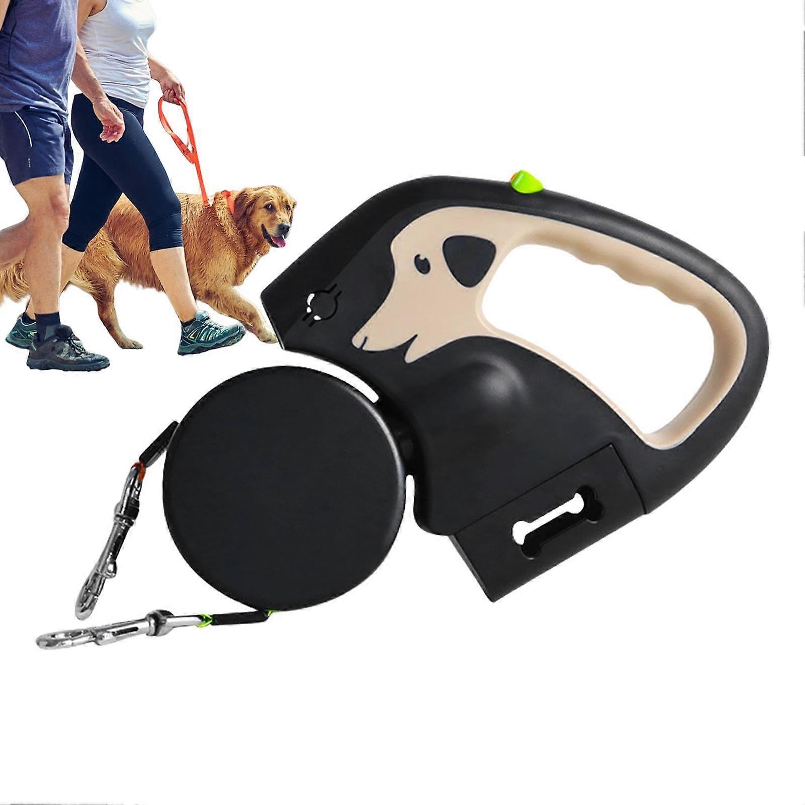 Automatically retractable pet leash, dog leash for walking dog leash, portable dog leash for walking, jogging, park, hiking.