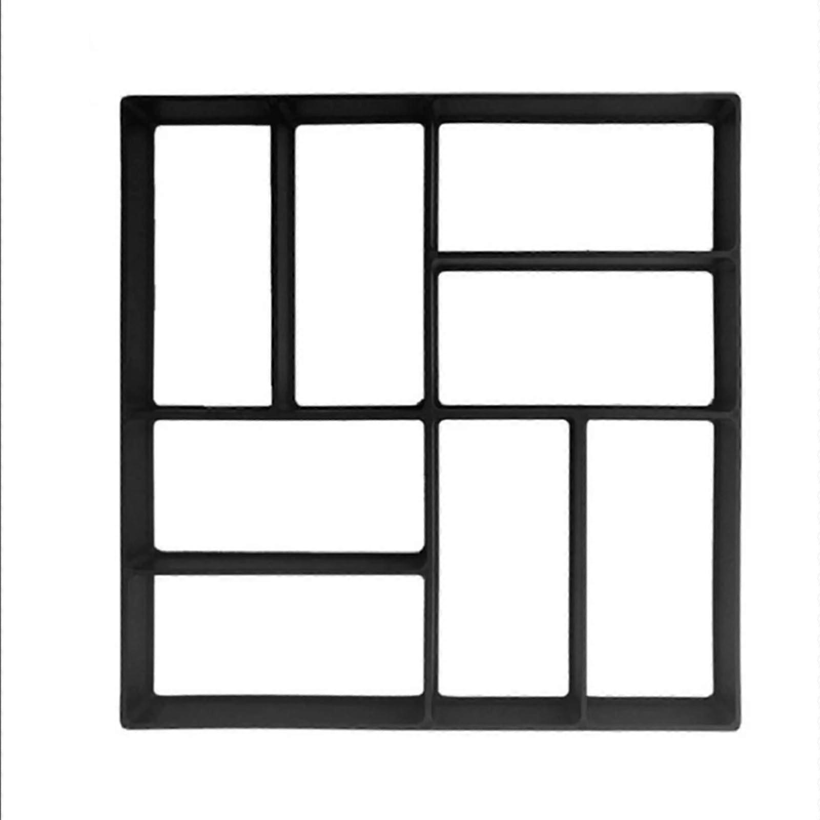 Paving Stones Mould for Garden Path Walkway DIY Cement Paver Mould Type A in Durable Plastic Material