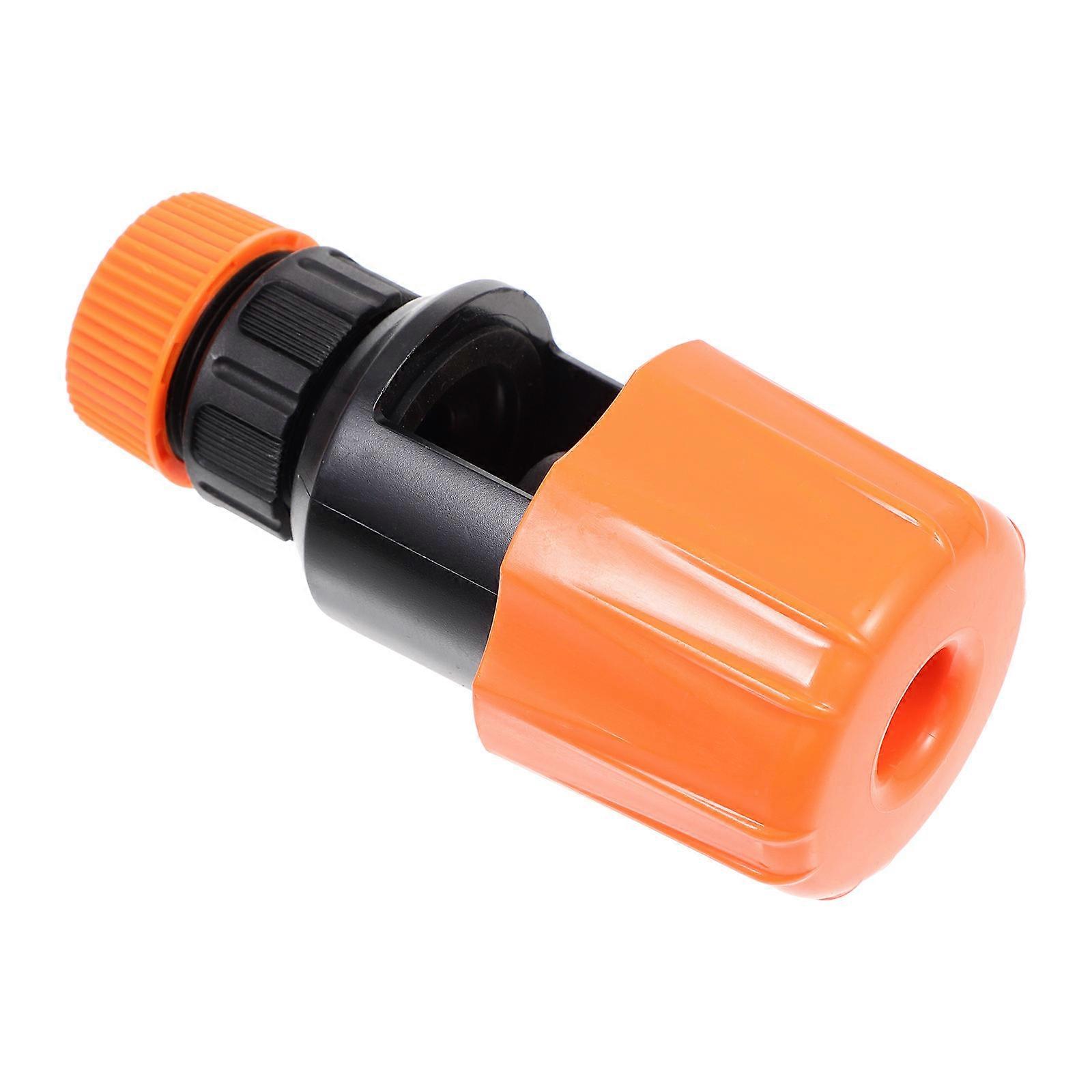 Quick Coupling For Water Hose Universal Garden Hose Faucet Connector Gardening Outdoor Watering Orange 1Set