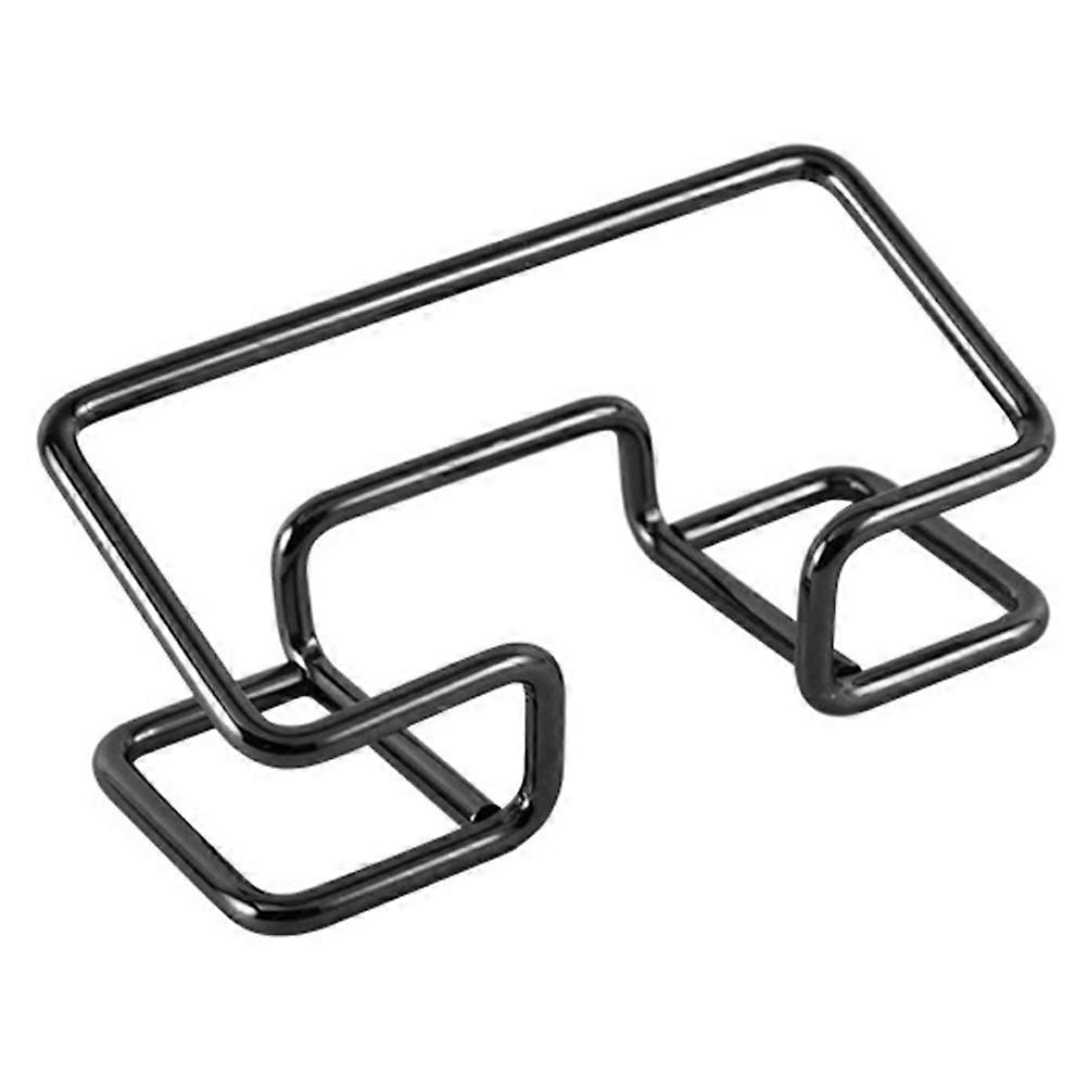 Desktop Business Card Holders Iron Material Hollow Design Professional Setting Stably Stand 1Set