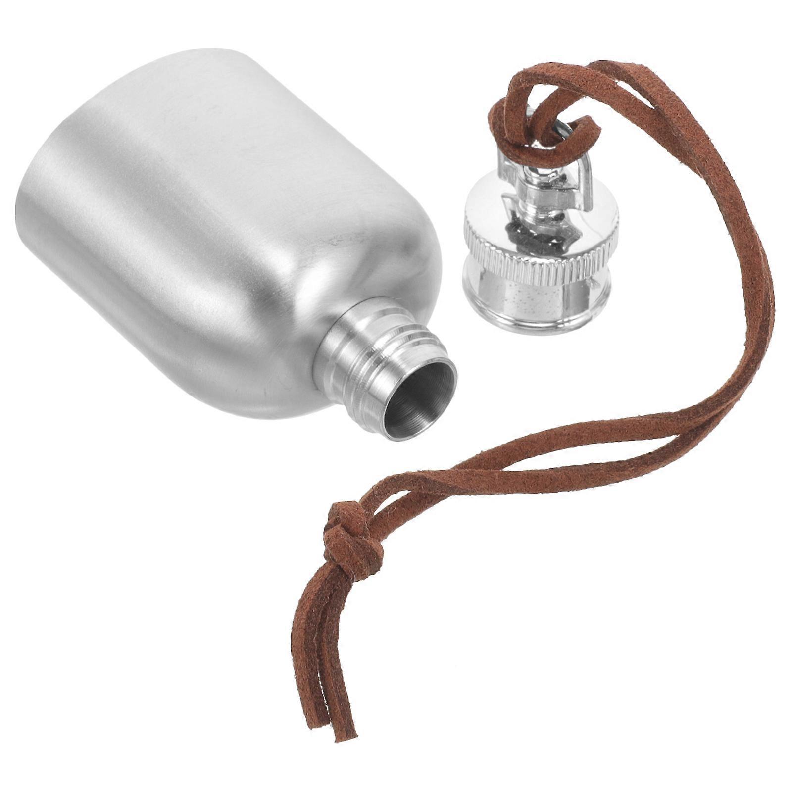 Stainless Steel Flask Pocket Bottle Portable Mini Hip Flask For Outdoor Camping 1Pack