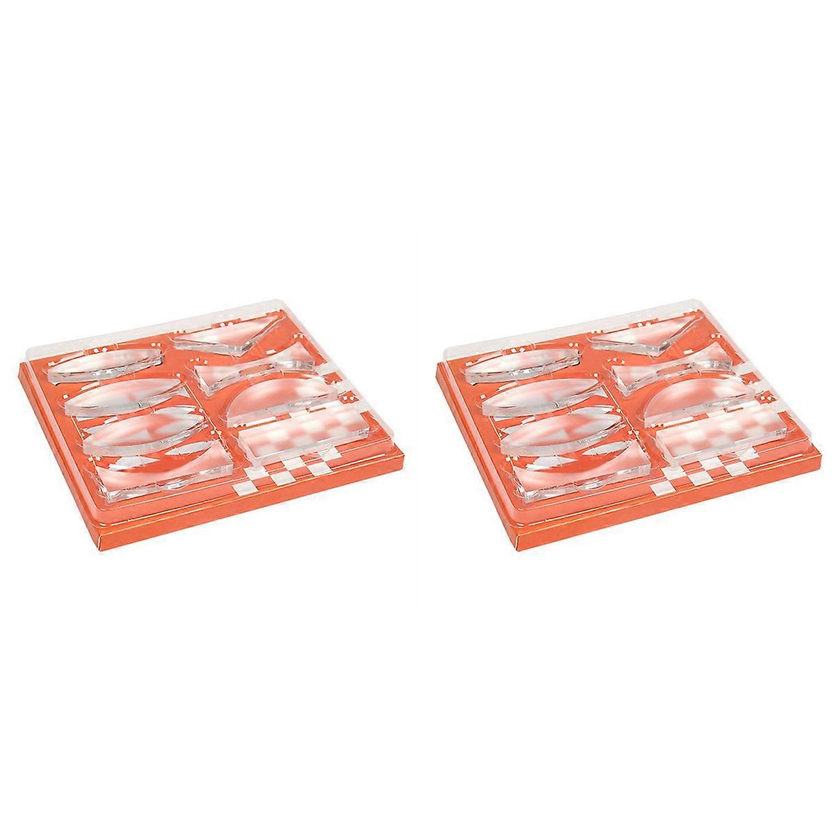 2X Geometric Optics Experiment Kit Concave-Convex Lens Refraction Optical Experiment Kit