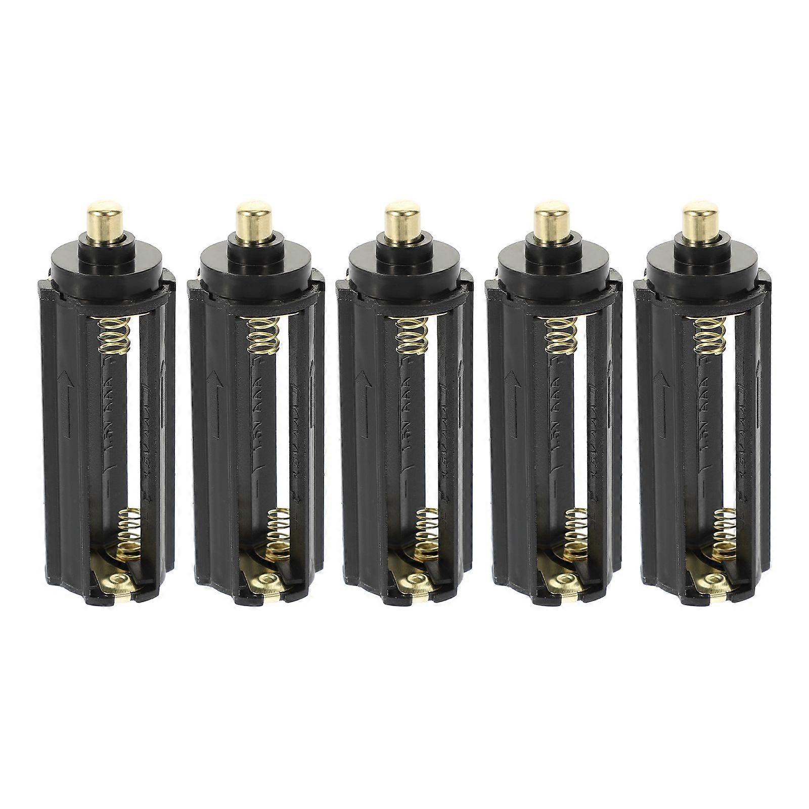 5pcs Plastic 3 AAA Battery Holder Case Box for Flashlight