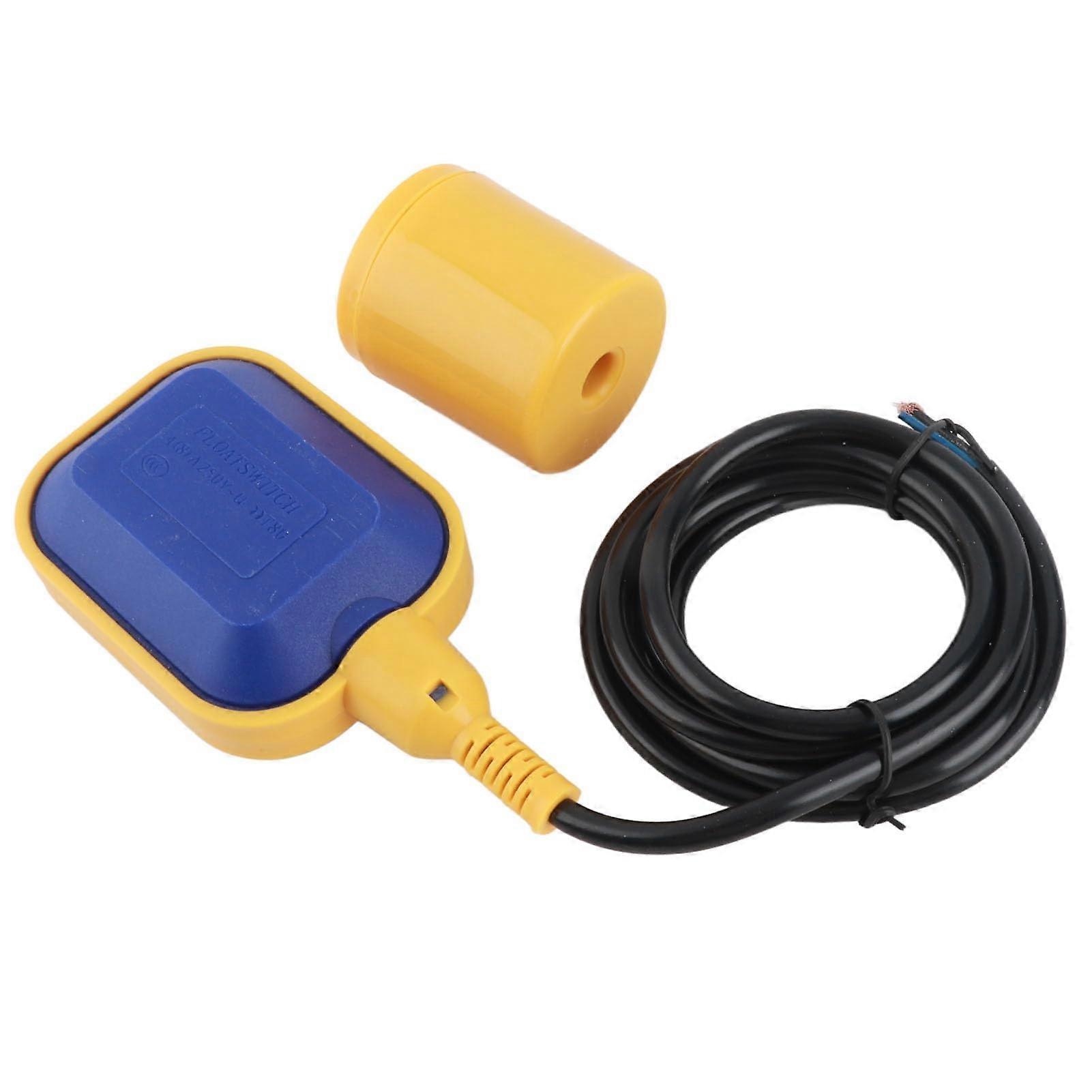 Cable Float Switch, Water Level Controller 12V250V AC Water Level Switch Floating Switch for Sump Pump Water Tank (2m Line)