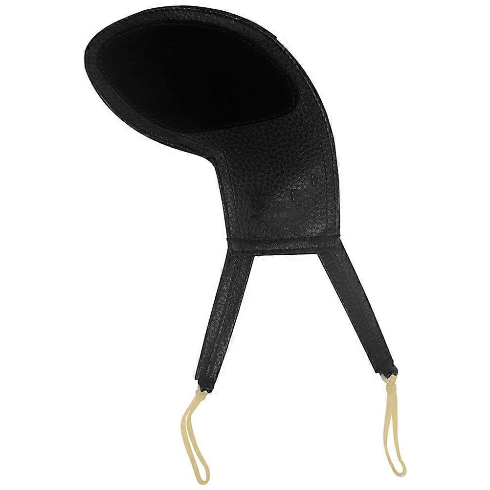 Violin Chin Rest Pad Shoulder Rest Replacement Comfortable Playing Experience Black 20x14x0.7cm 1Pack