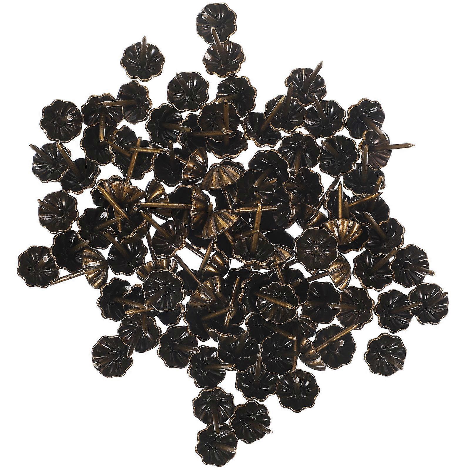 100pcs Furniture Decorative Nails Upholstery Sofa Tacks for Cork Board Message Boards