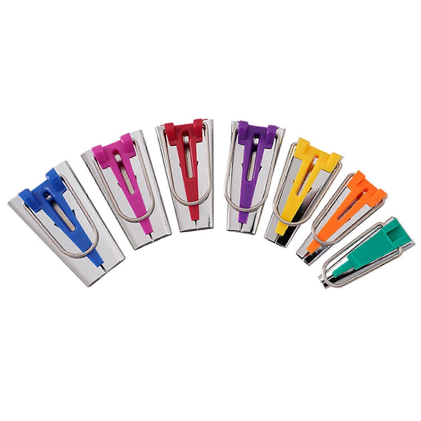 Practical Bias Tape Maker Kits 7 Sizes 6/9/12/15/18/21/25 mm, Handmade Quilting Tool for Sewing and Quilting Fabrics