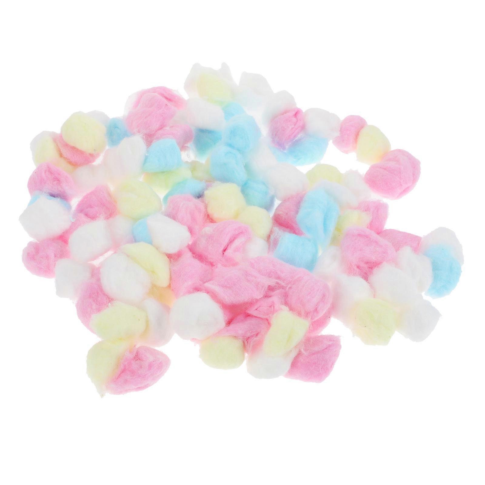 300Pcs Colorful Cotton Balls For Hamsters Warmth Indoor Use Small Pets Bedding 2x2x2cm