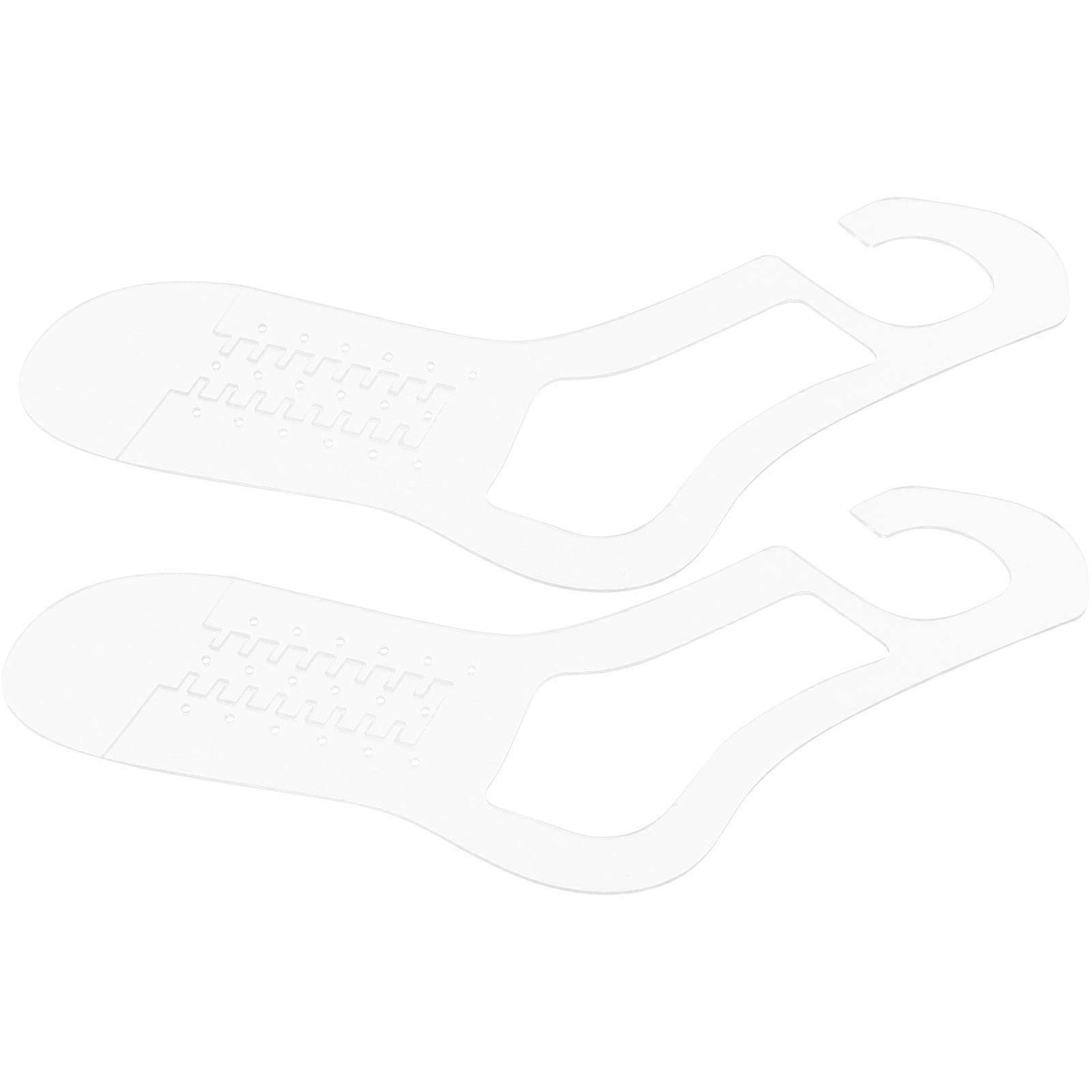 Acrylic Sock Blockers Transparent Stretchers for DIY Knitting Durable Sock Forms for Craft Lovers Smooth Surface for Display and Storage