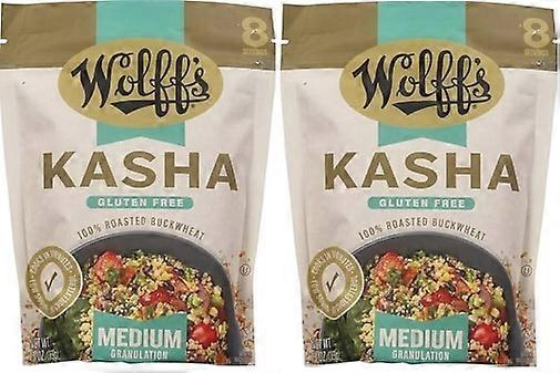 Wolff's Kasha Glutenfreier gerösteter Buchweizen mit mittlerer Körnung 2er Pack
