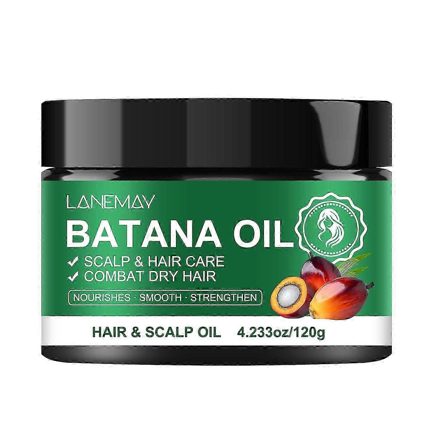 Surowy olej Batana na porost włosów 100% naturalny surowy i czysty nierafinowany olej Batana Organiczny olejek do włosów, zapobiega wypadaniu włosów, odbudowuje zniszczone włosy i nawilża
