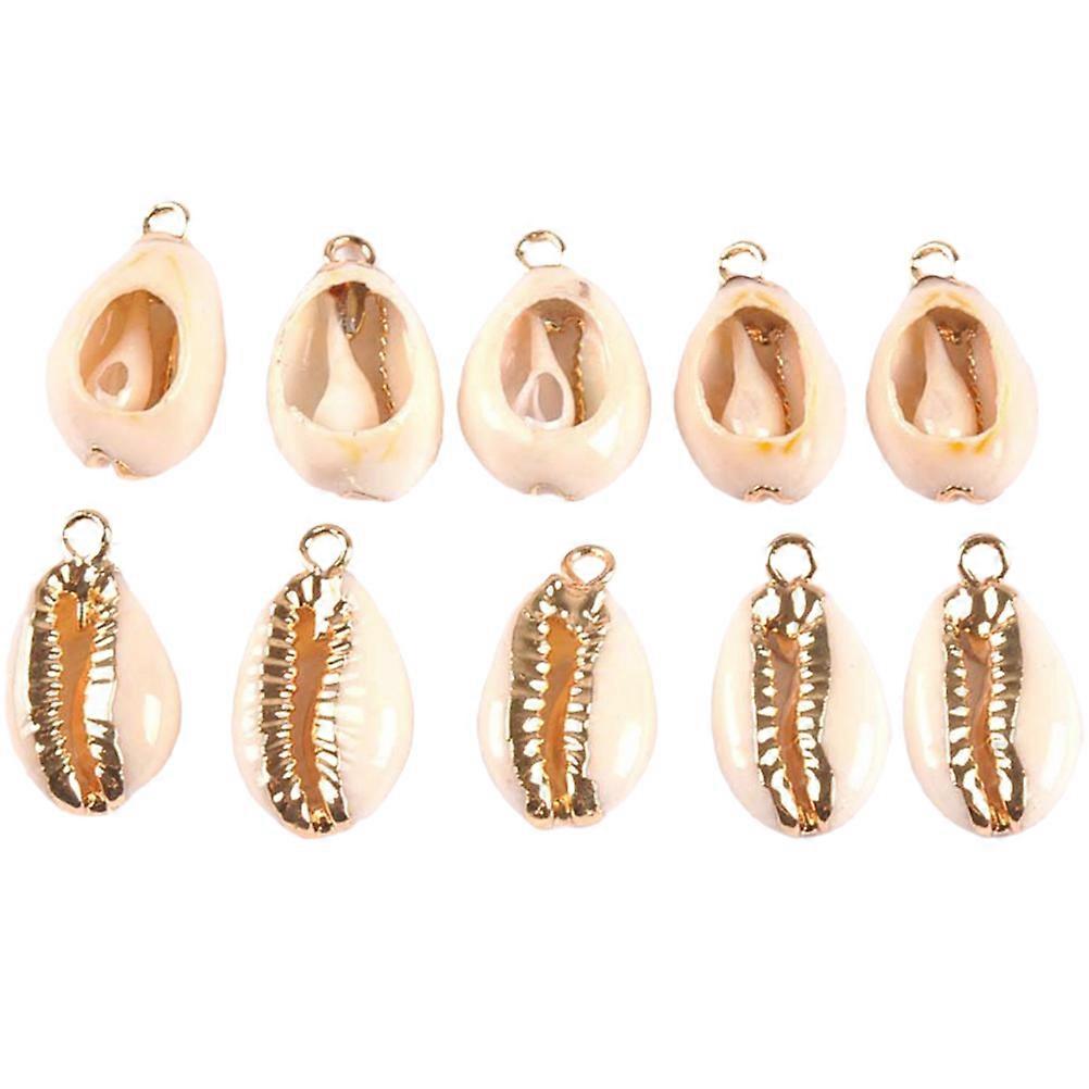 سحر قلادة قلادة قشرة بيضاء لصنع المجوهرات 10 قطع إكسسوارات DIY