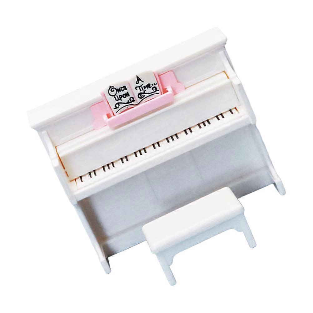 Miniature Piano Model Compact Mini House Plastic Piano Model Enthusiast Projects Realistic 1 Set
