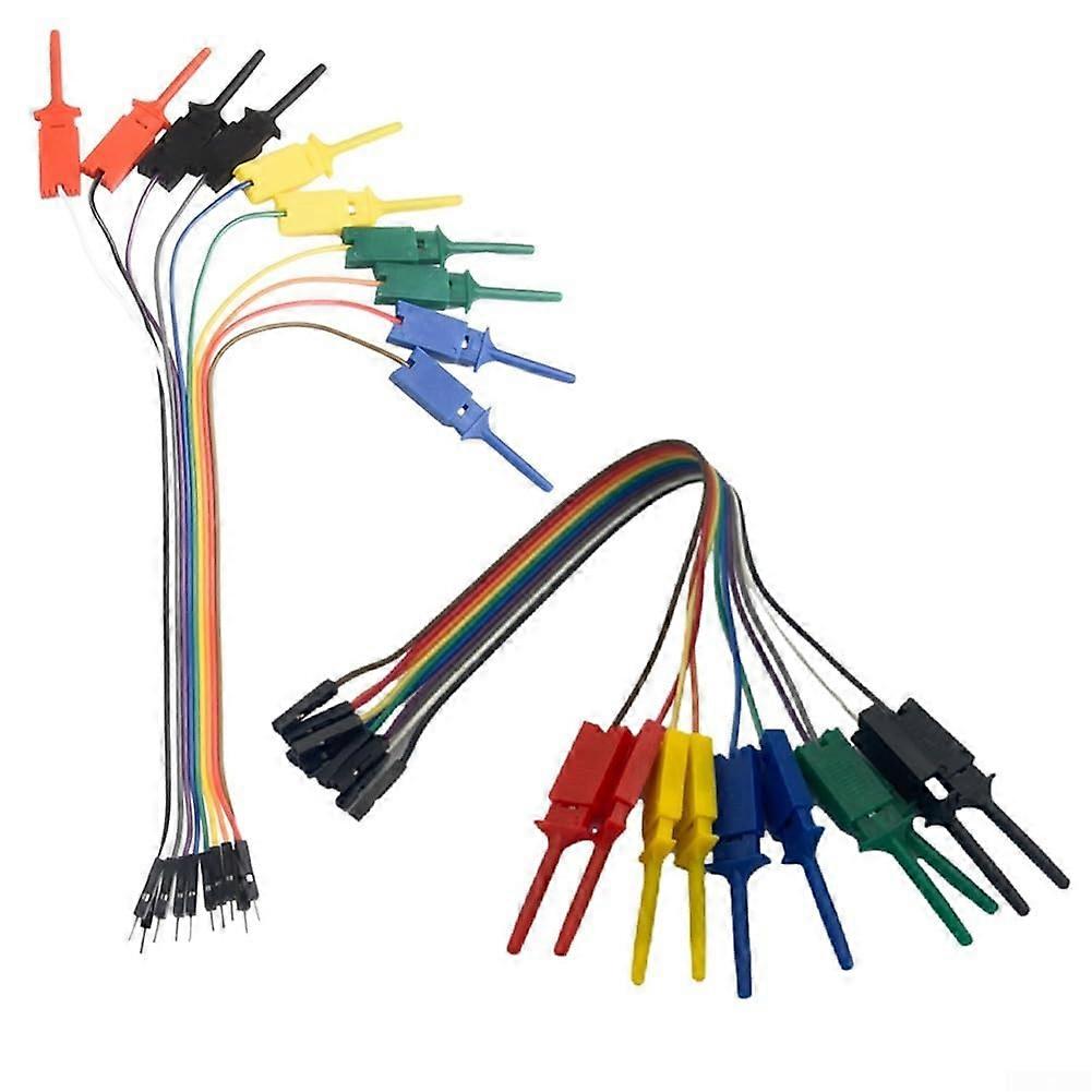 Logic Analyzer Hook Clips, 20-Piece Male and Female Probes, Insulated for Secure, Accurate PCB Circuit Point Testing