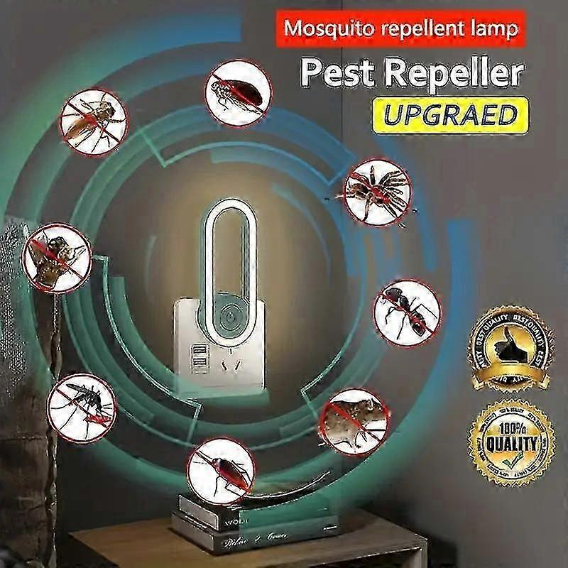 Απαλλαγείτε από κοριούς με το USB Eye Protection Electronic Night Light Insect Repeller - Απωθήστε τα κουνούπια, απωθήστε τους αρουραίους, τις κατσαρίδες, τις αράχνες