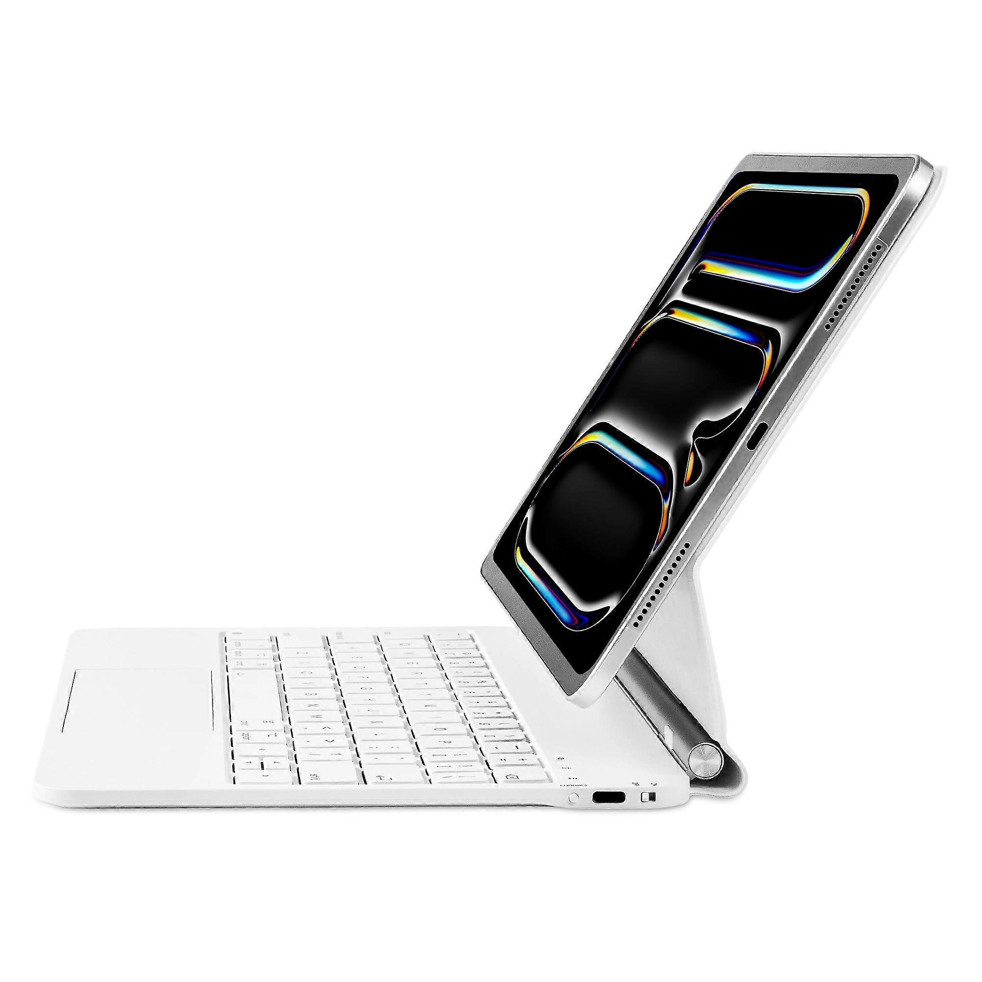 Magic Keyboard Case for iPad Pro 12.9' iPad Air 13', Backlit, QWERTZ (White)