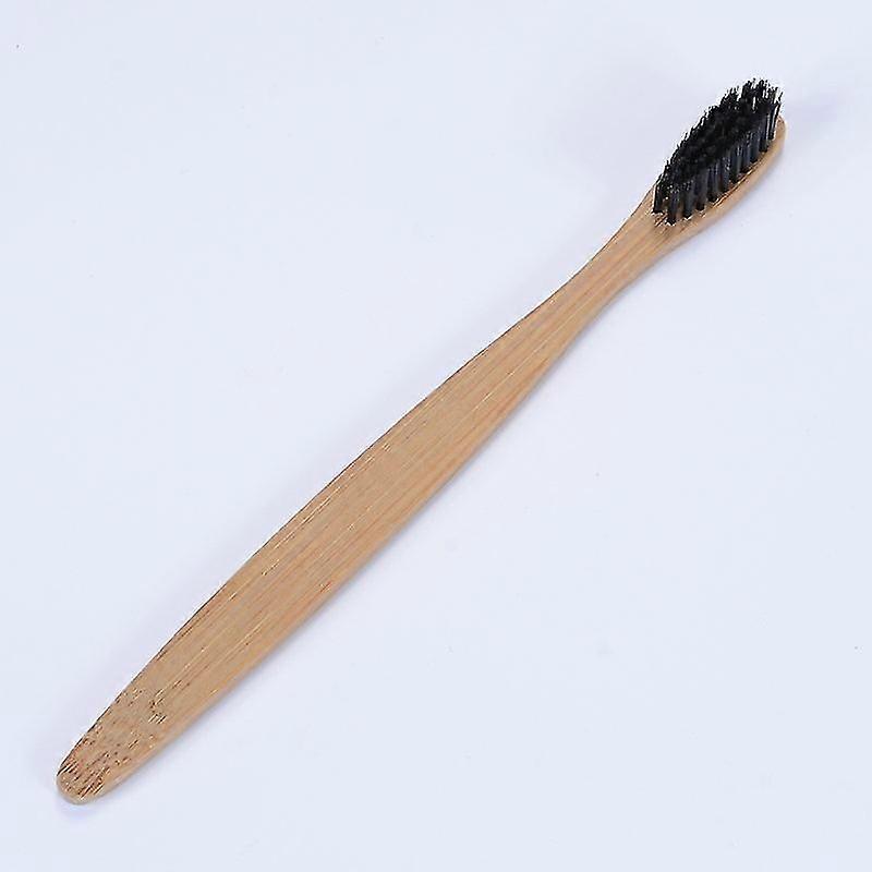 20 Pieces Biodegradable Bamboo Toothbrushes Reusable Charcoal Bamboo Toothbrush Natural Reusable Toothbrushes With Bpa-free Soft Bristles And Natural