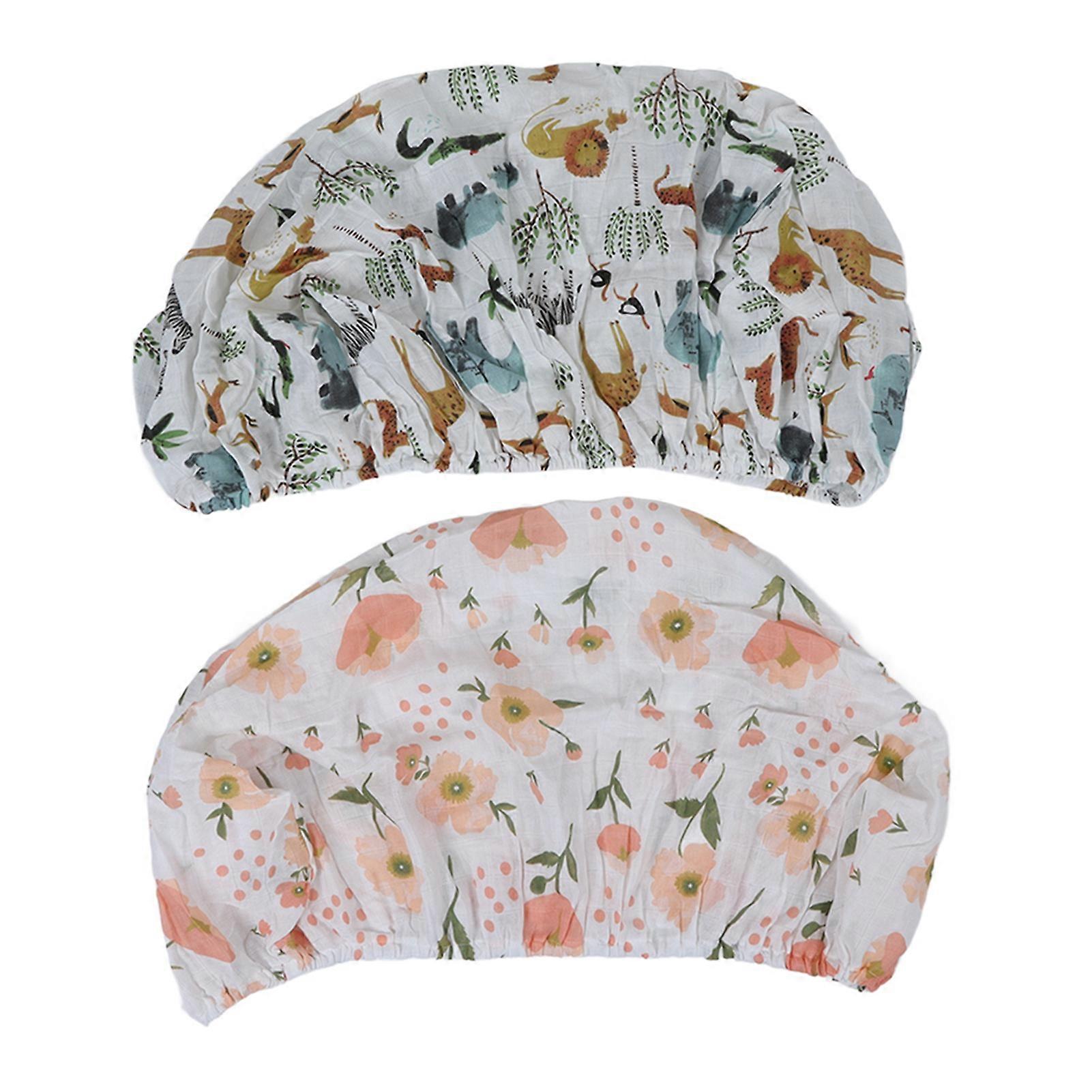 2pcs Baby Diaper Changing Covers Printing Cotton Yarn Removable Infant Diaper Changing Sheets for Babies Infants