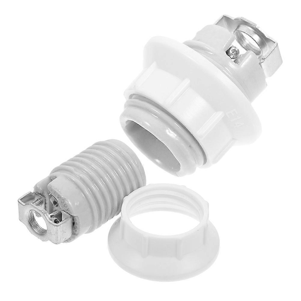 Lamp Socket Replacement 2Pcs Ceramic Lamp Holder for Diy Projects Outdoor Light Socket Sleek Material