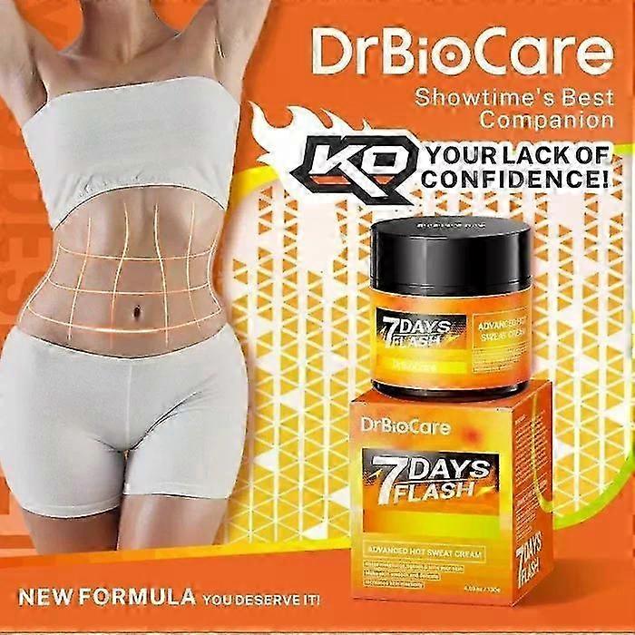 7 Days Flash Cream,Advanced Hot Sweat Cream, Natural Sweat Enhancer Cream for Men and Women, Makes You Sweat Harder and Faster